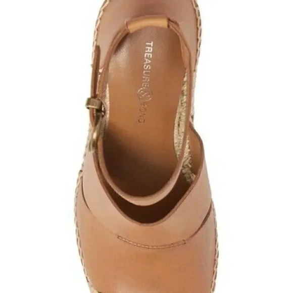 Treasure & Bond Size 11Cognac Brown Sannibel Espadrille Platform Wedges NEW! - Picture 5 of 6